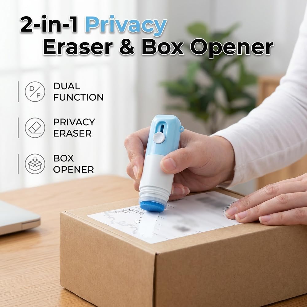 ADDRIX™ 2-in-1 Thermal Label Eraser & Box Cutter