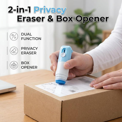 ADDRIX™ 2-in-1 Thermal Label Eraser & Box Cutter