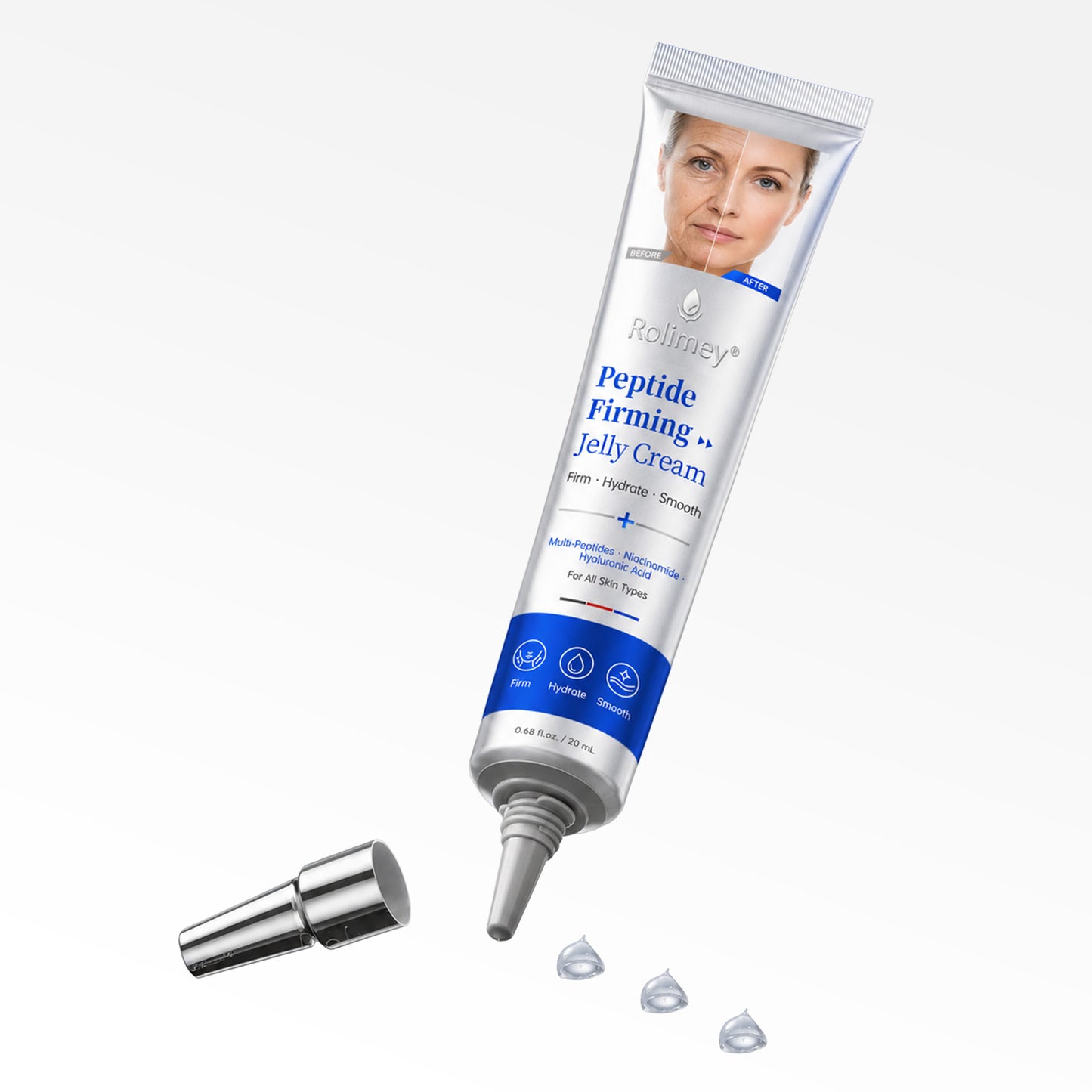 🔥Rolimey® Peptide Firming Jelly Cream—💕Visibly Firm · Hydrate · Smooth Crepey-Looking Skin</strong>