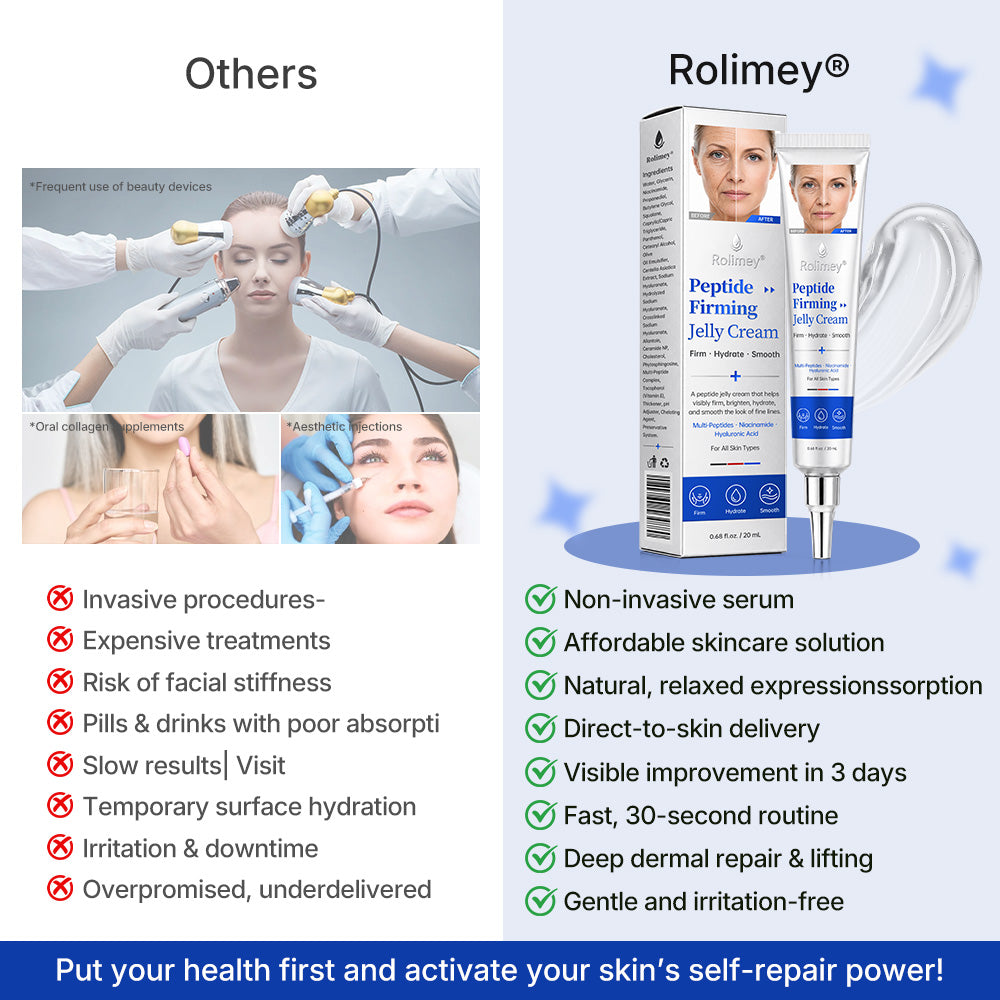 🔥Rolimey® Peptide Firming Jelly Cream—💕Visibly Firm · Hydrate · Smooth Crepey-Looking Skin</strong>